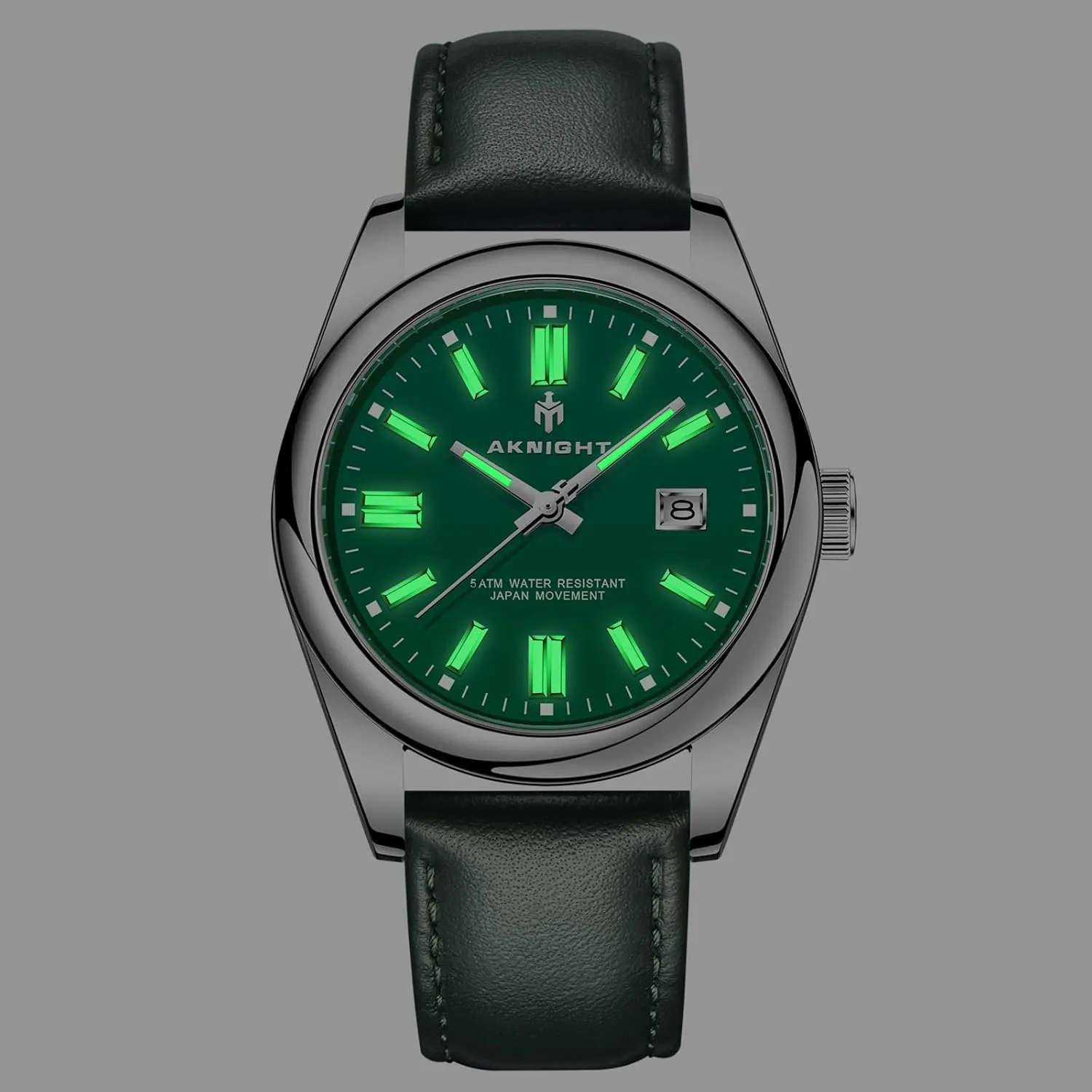 Men, Waterproof Stainless Steel Quartz Movement Men Watch, Easy Read Luminous Fashion Business Analog Chronograph Leather individual Wrist Watch with Calendar BENYAR AKNIGHT Watches for 