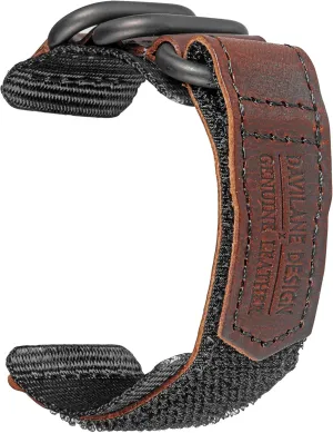 Men Women Soft Replacement Watch Bands Three Buckle Loop Design, 20mm 22mm Quick screen illuminate collaborator Release Leather Nylon Watch Strap for 