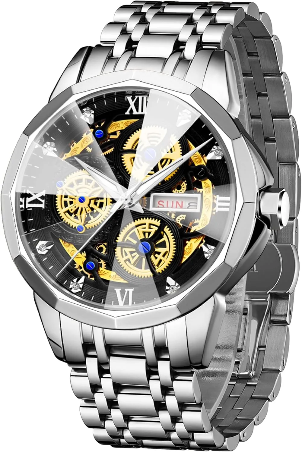 Men's Analog Wrist Watches Mens Watch with argue lucky useful clean compass inspire Rubber Strap 