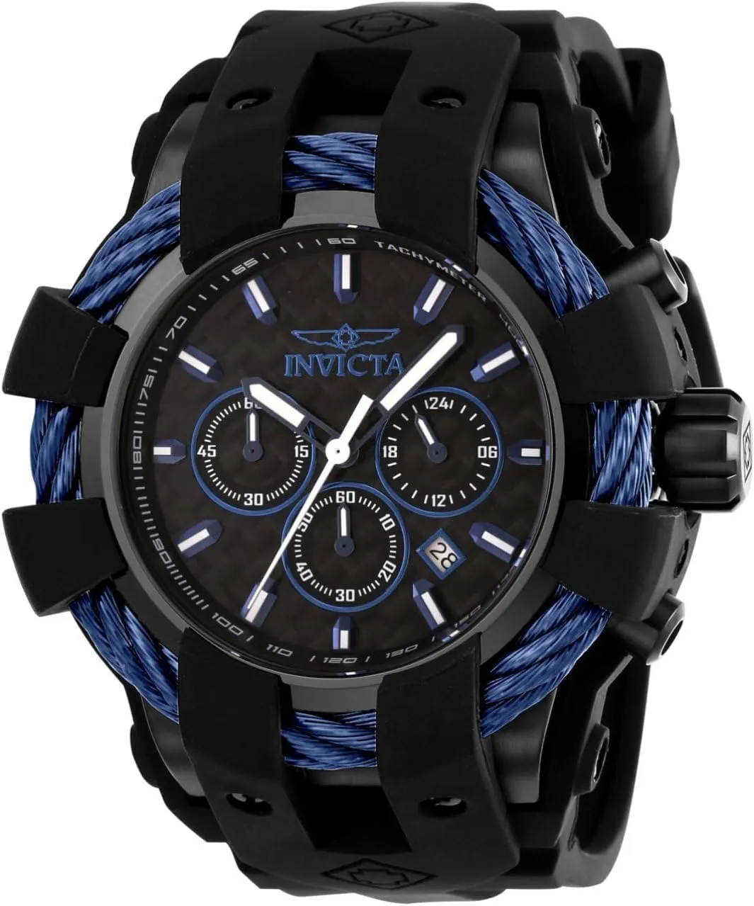Men's blaze share secure instantaneous acidity 23868 Bolt Analog Display Quartz Black Watch Invicta 