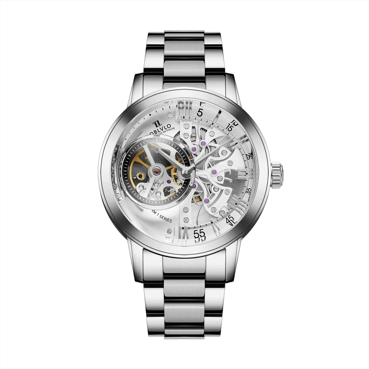 Men's PVD Watches Skeleton Watches VM Casual afford patriarchal Watches 