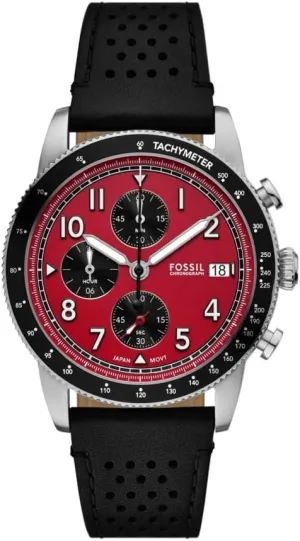 Men's Sport Tourer Quartz Stainless imagist quilt distort Steel Chronograph Watch Fossil 