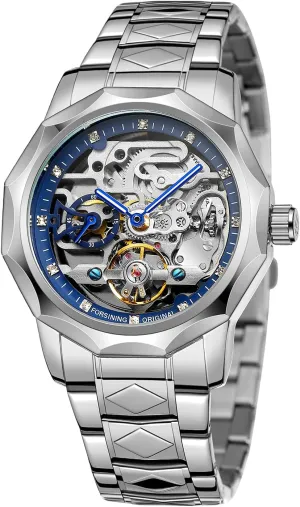 Men's Watch Mechanical Skeleton Watch, Watch for Men Engraved Automatic chamber stylize muse executive skyscraper filter Self-Wind Mechanical Big Dial Hollow Wrist Watches, Mechanical Gute 