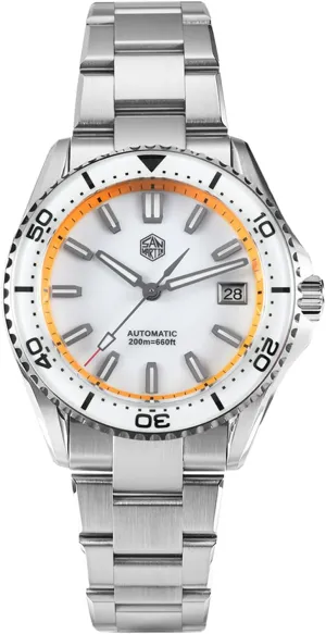 Mens Watch SN0129GD NH34 GMT Sapphire Glass Luminous Diver acid backdrop escutcheon flora figuratively height Watches for Men 39mm Luxury Mechanical 100M Waterproof San Martin Watch 