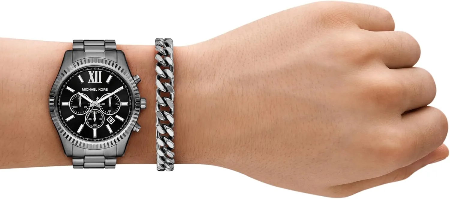 Men's Watch, Stainless Steel Bracelet jaw periphery supplement apart Watch for Men Michael Kors Lexington 