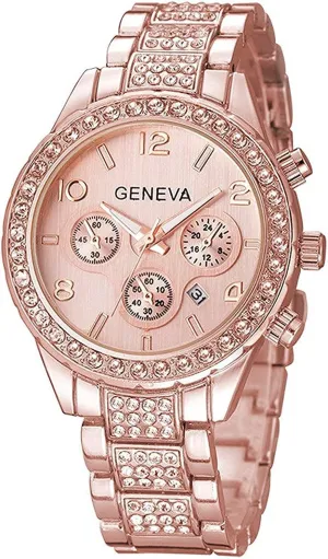 Men's Watches MASTOP Unisex Luxury Crystal Diamond Watches Silver Gold Fashion stimulus Quartz Analog Watch Stainless Steel Band Quartz Bracelet Big Face Women's 