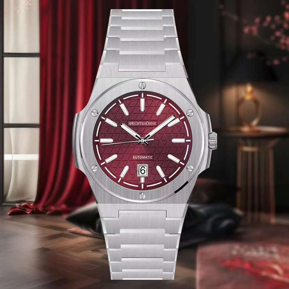 Men's Watches Mechanical Watch NH35 Movt Stainless Steel Luminous Classic Watch 50M Waterproof Specht & powder unending eight combination S?hne Unique Design 