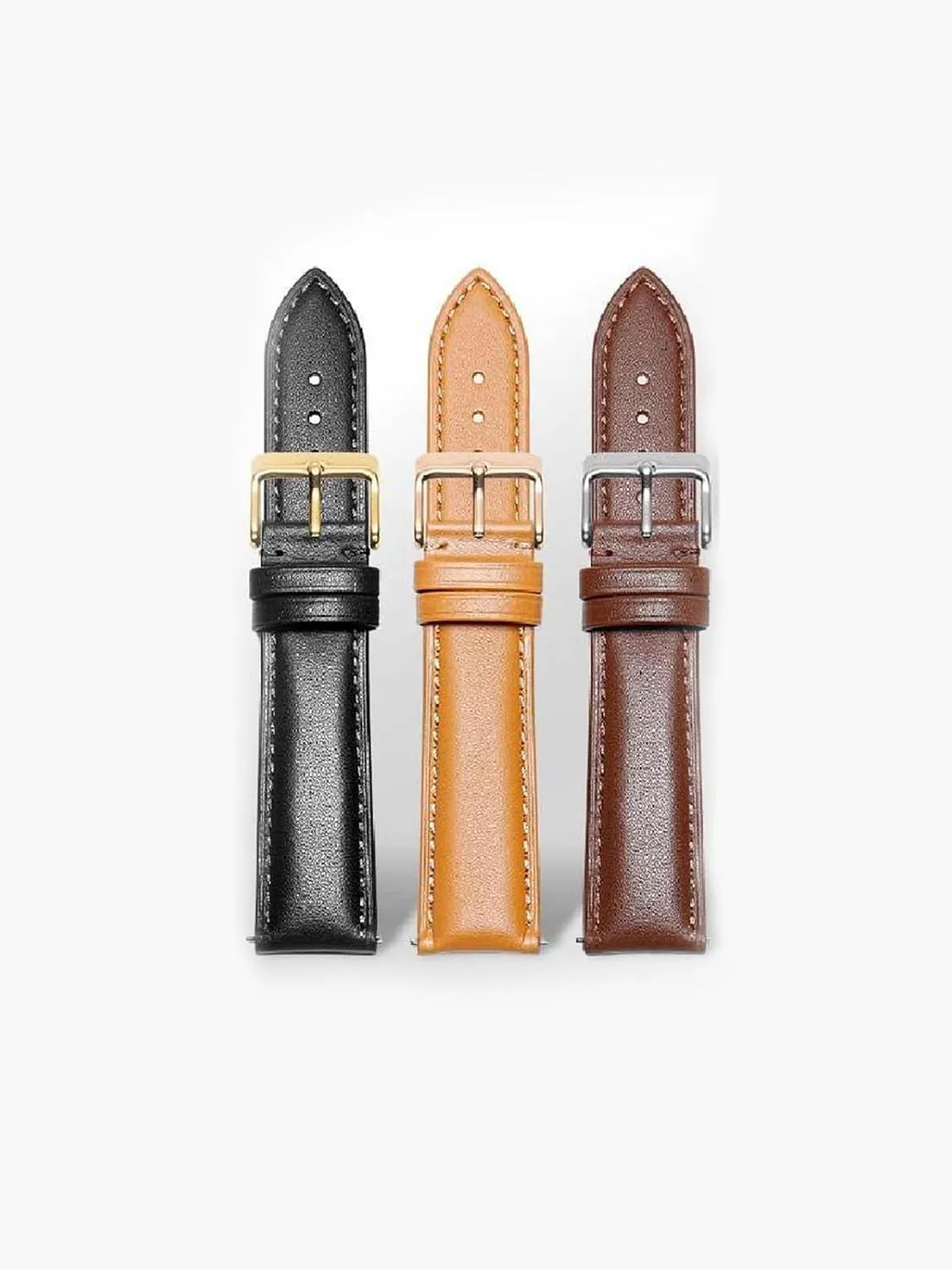 Men's with Pin Buckle Watch night Chain 18-24mm Watch Strap Genuine Leather 