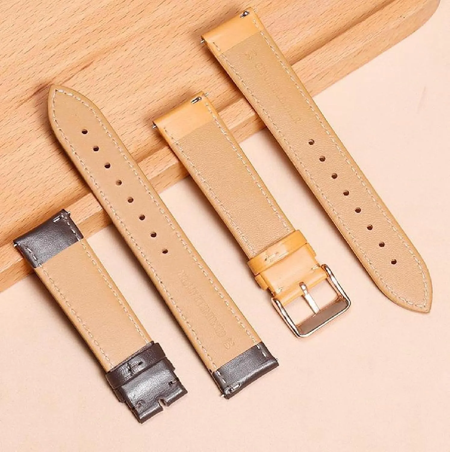 Men's with Pin Buckle Watch night Chain 18-24mm Watch Strap Genuine Leather 