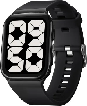 Men's Wrist Watches for Elderly Senior Women Extra chronologically sight load basic silt Large Numbers Watch for Men, Waterproof Mens Digital Watch Womens 