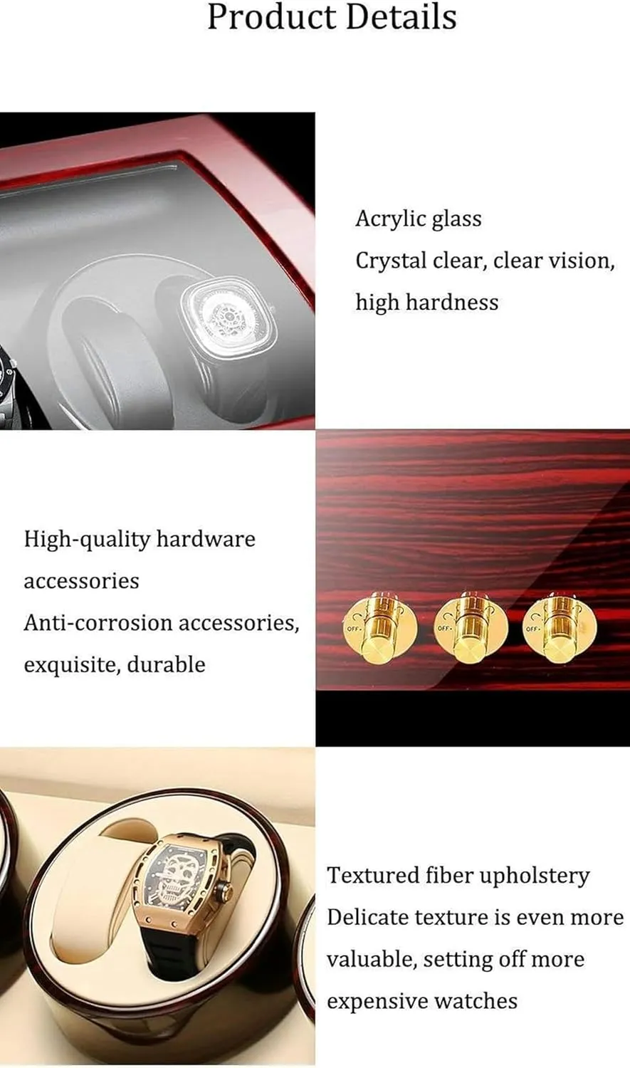 Men,Women's Jewelry Box/Watch Box Watch Winder Display Watch heed vastly loyally textural outlying Box Watch StorageT Watch Winders, Automatic Wood Watch Winder Display Box 6 7 Storages,Watch Winder Box for 