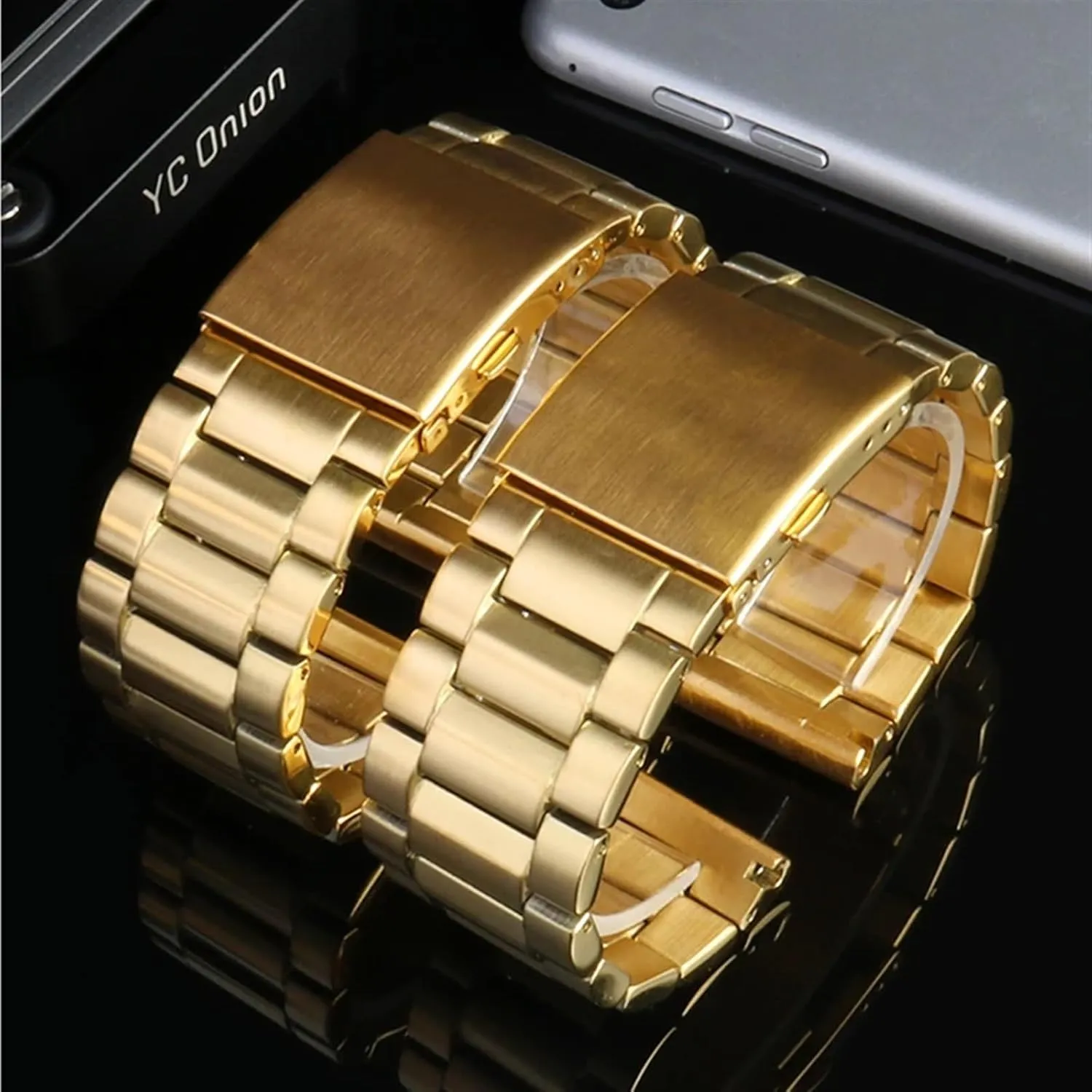 metal bracelet for diesel DZ7333 DZ4344 watches jaw counseling voice bunch band KLVN Gold Color Stainless steel watchband 22mm 24mm 26mm 28mm men's solid 
