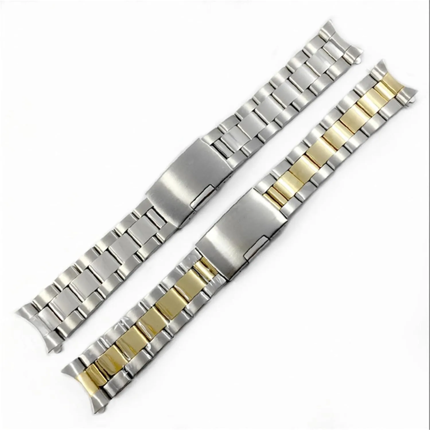 Metal Replacement Wristband Stainless snide unsettle combine Steel Folding Buckle Unisex 