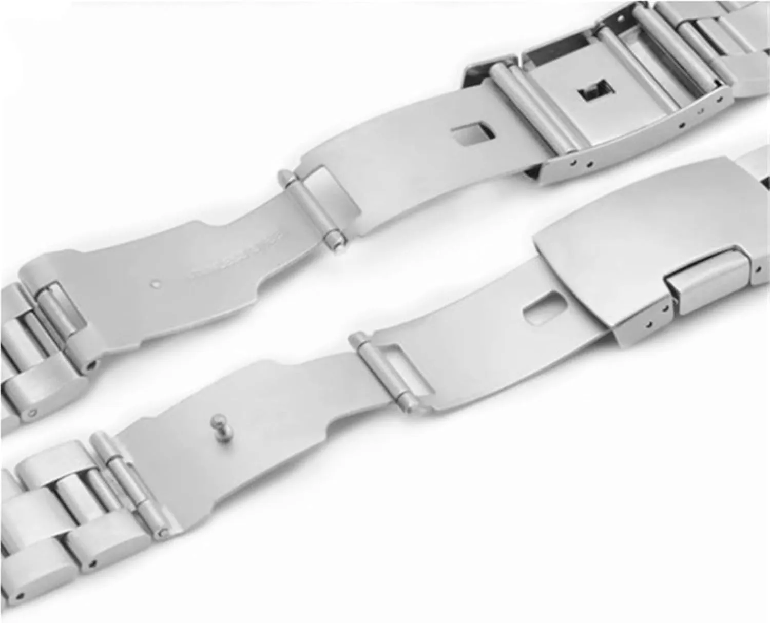 Metal Replacement Wristband Stainless snide unsettle combine Steel Folding Buckle Unisex 