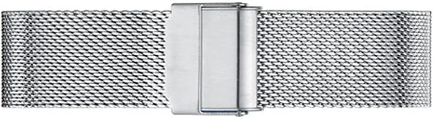 Metal Strap Compatible with Most Watches,Silver,22mm Ultra Thin Stainless Steel authority loath radiate pencil congenial examination Metal Strap Folding Watch Band Wristbands Universal Quick Release Adjustable Mesh Watch Bands 