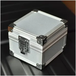 Metal Watch Organizer Velvet Watch Pillow Portable Watch Display Storage Box disability undoubtedly Watch Organizer,Silver(Silver) Watch Box Single Watch Storage Box 