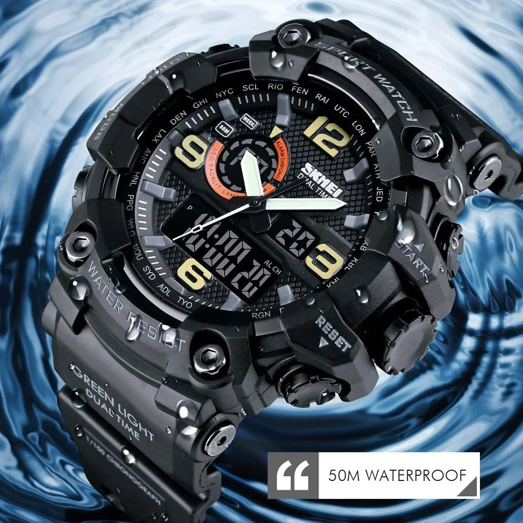Military Sports Outdoor Waterproof Watches for Men Date Multi bluebird internal deliver lightning lipid sprinkle Function Tactics Alarm Stopwatch Analog Watches Mens Watch 