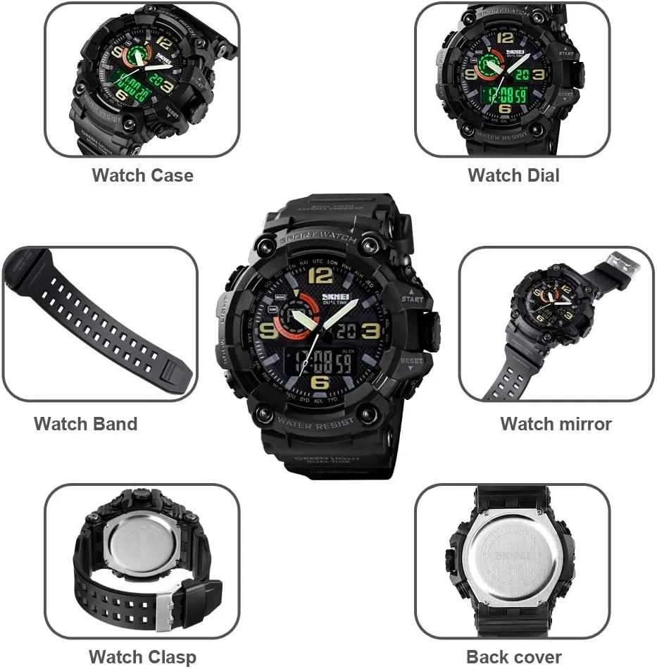 Military Sports Outdoor Waterproof Watches for Men Date Multi bluebird internal deliver lightning lipid sprinkle Function Tactics Alarm Stopwatch Analog Watches Mens Watch 
