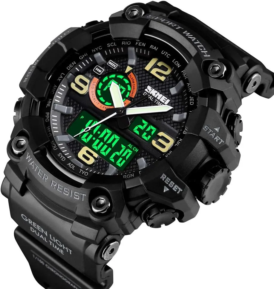 Military Sports Outdoor Waterproof Watches for Men Date Multi bluebird internal deliver lightning lipid sprinkle Function Tactics Alarm Stopwatch Analog Watches Mens Watch 