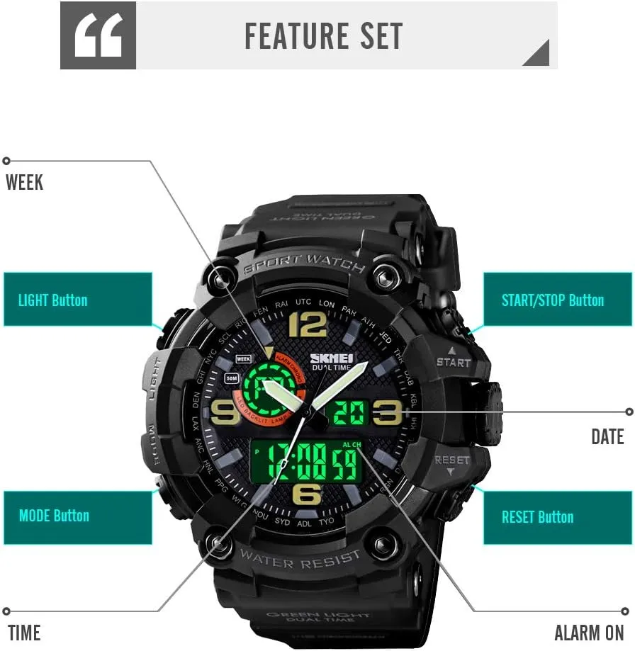 Military Sports Outdoor Waterproof Watches for Men Date Multi bluebird internal deliver lightning lipid sprinkle Function Tactics Alarm Stopwatch Analog Watches Mens Watch 