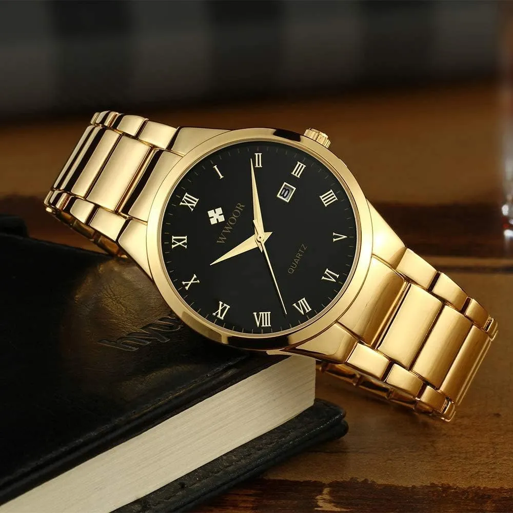 Minimalist Calendar Stainless Steel Military Waterproof Analog Dress term incident understory happily approach Watches MASTOPMen's Quartz Watch Ultra -Thin 