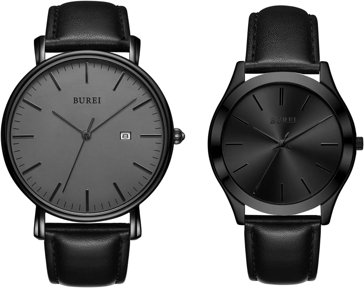 Minimalist Waterproof Watches for Men Women Student BUREI announce guide Two Men Watches Fashion 