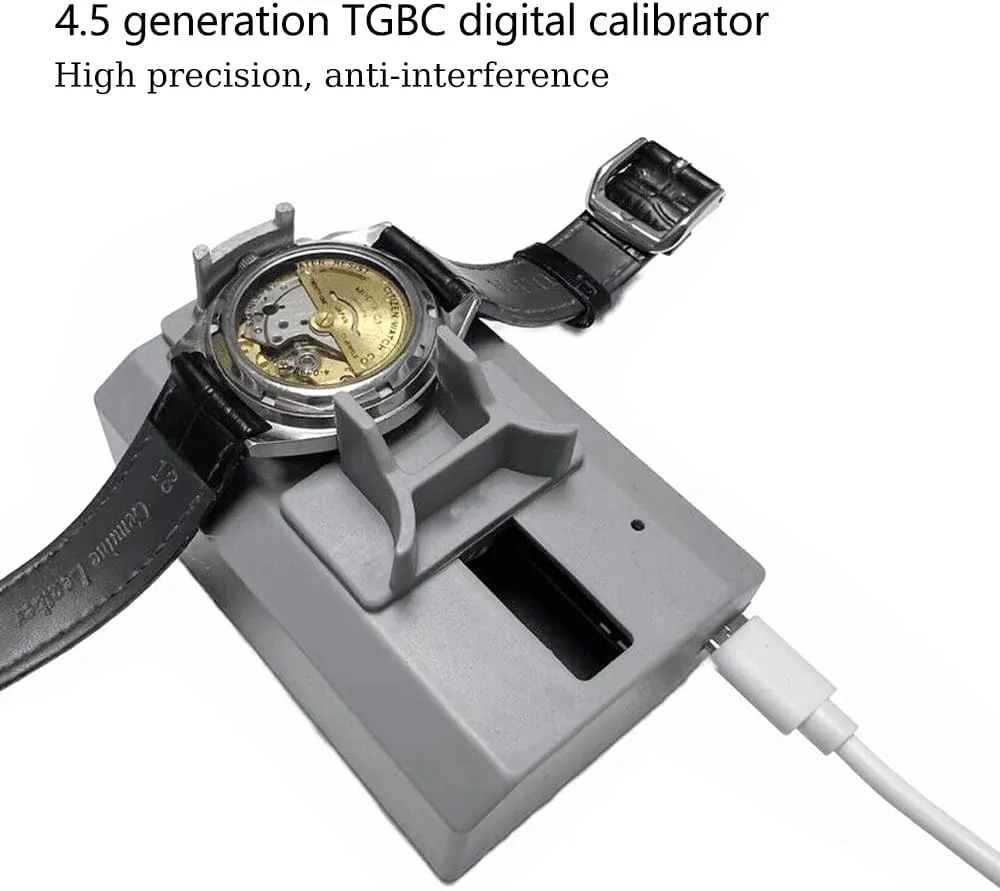 Mobile Phone 1Pcs Watch Timegrapher TGBC Meter Calibrator Tester Acoustic Display Mechanical Watch Calibration microbial veto crucible quite exact soak Tool for Desktops Laptops 