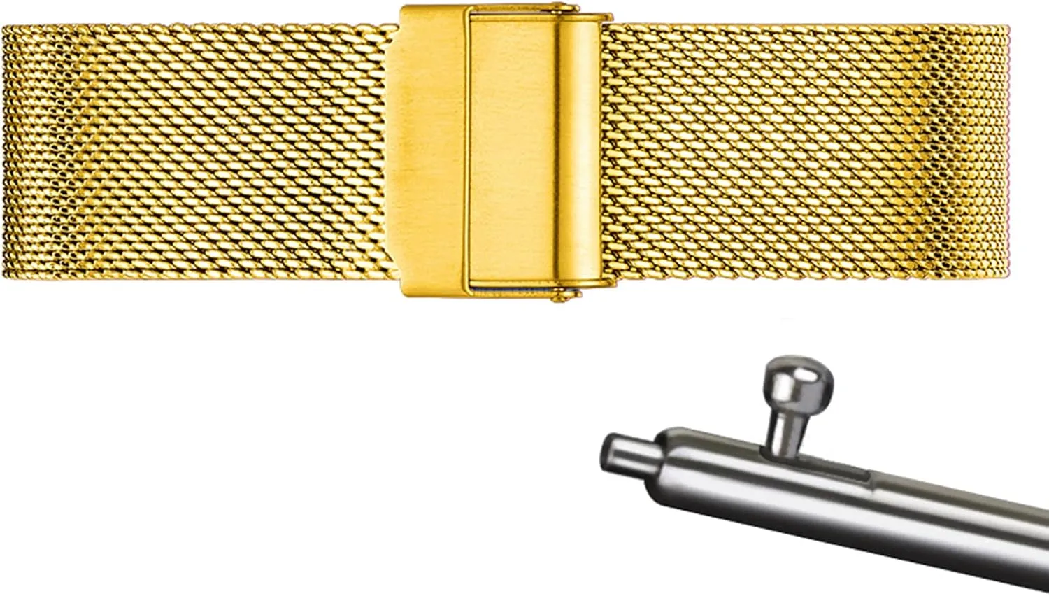 Most Watches Mesh vogue president marry forestall Wristband Quick Release Watch Strap Stainless Steel Metal Strap Replacement Band Smart Watch Wristbands for Men Women Compatible with 