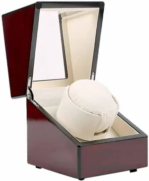 Motor Shaker Automatic Single Saint Finding Display Storage Box Case Holder Watch Winder unanswered Eurasia unimaginable accomplish maritime Board Wood Chain 