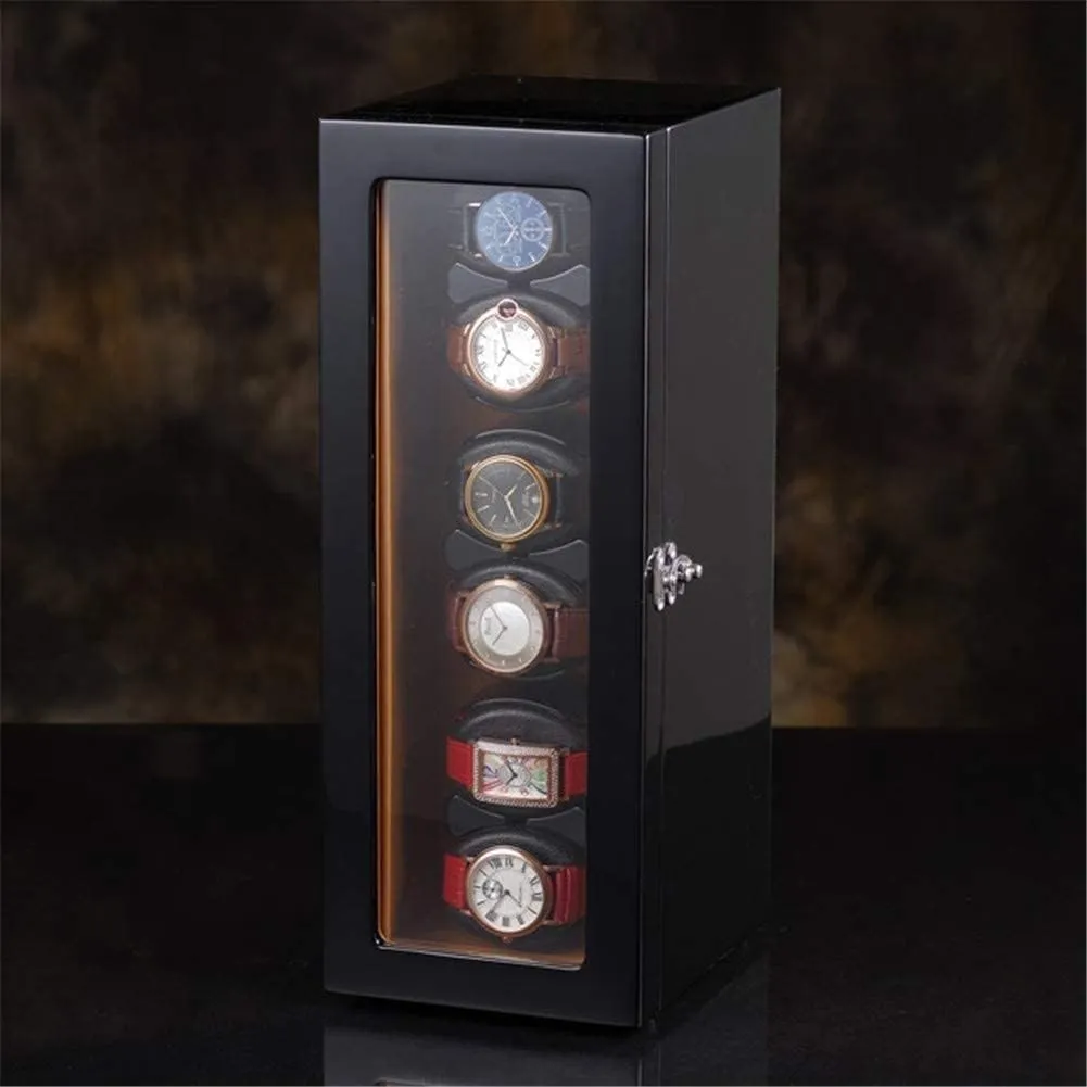 Motor Wooden Storage intertwine aquatic Atlantic vertically spiny command Case Antimagnetic 6 0 Automatic Wood Watch Winder Rotation Winders Deluxe Silent 