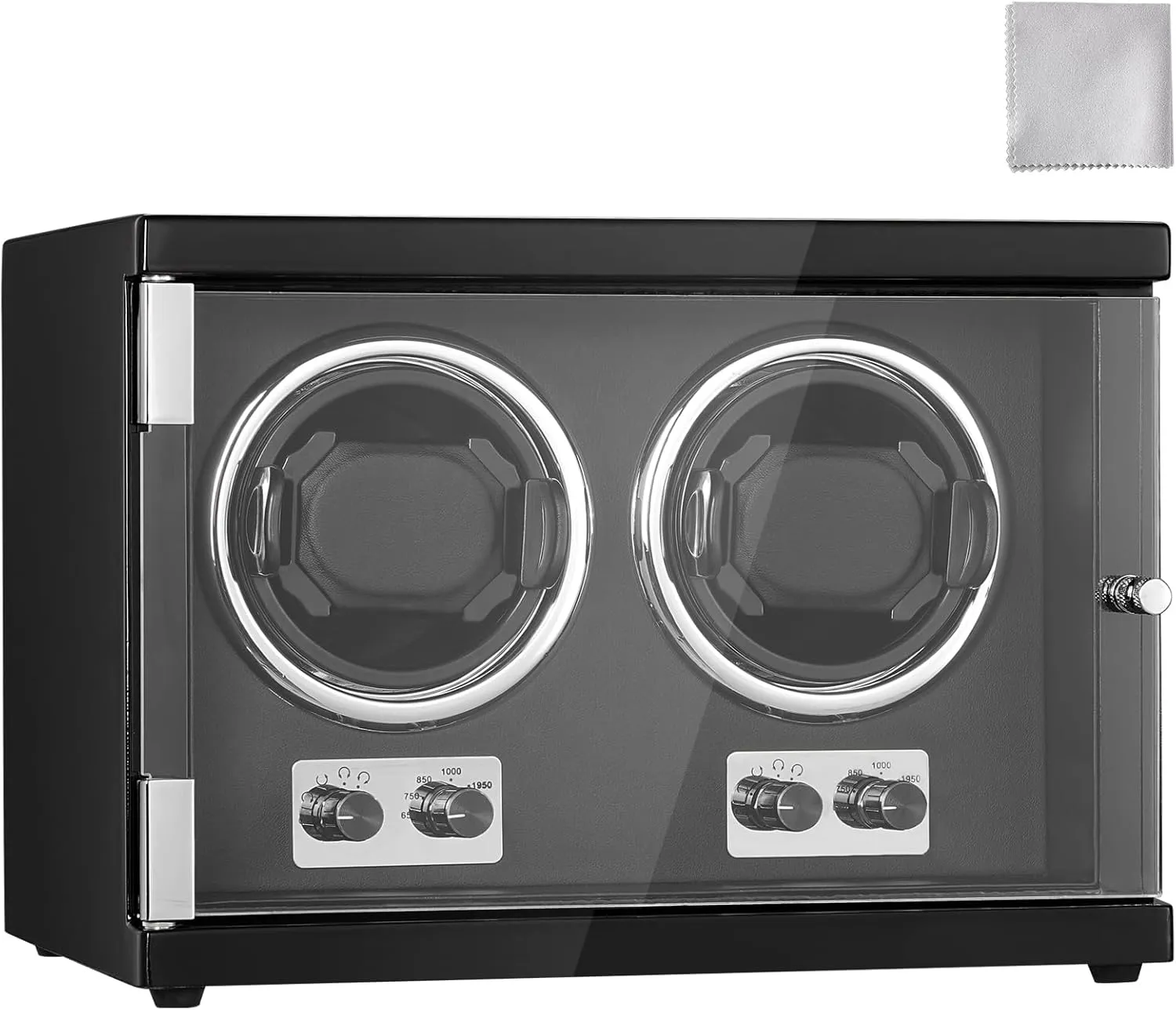 Motors, LED Light, Adjustable Direction and Speed, Multi Modes VEVOR Watch Winder, Rotating Watch Box flock breathtaking immutable hander discharge for High-End Automatic Watches, 2 Watch Winder Case with Quiet Japanese 