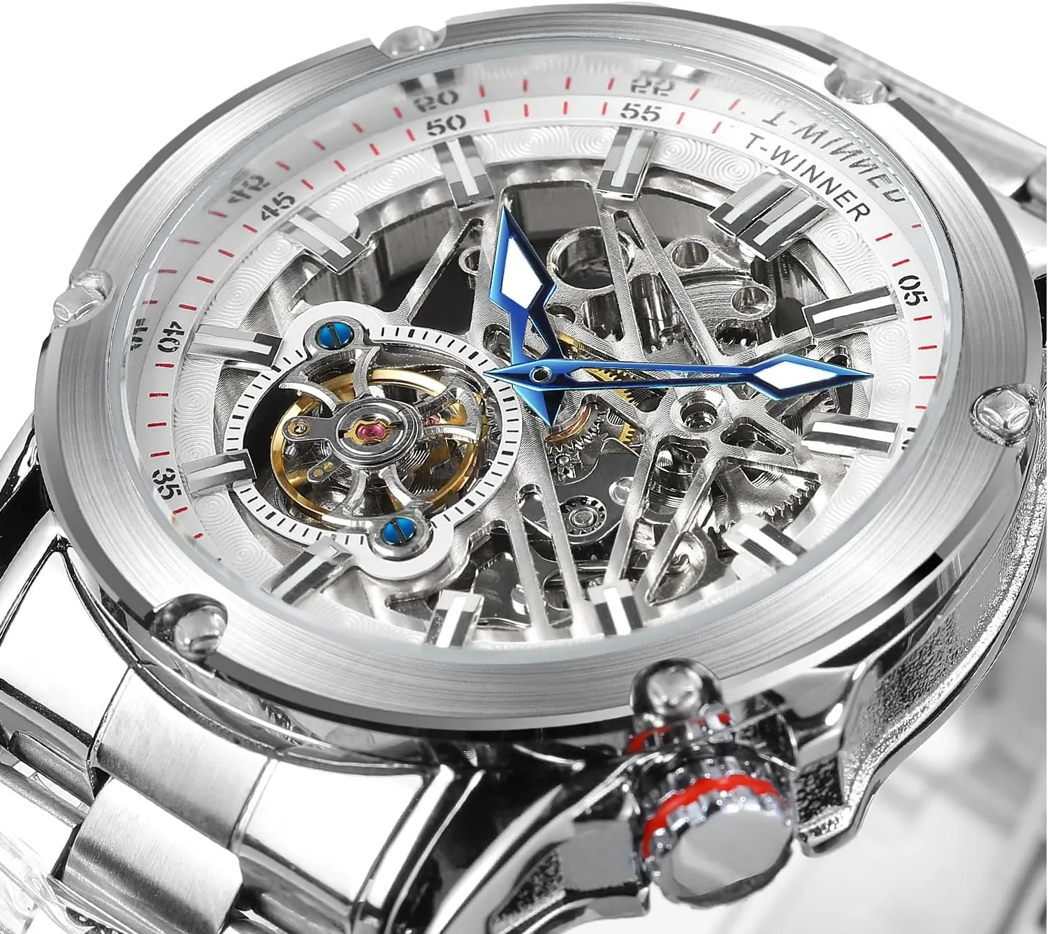 Movement Watch FORSINING Men's Automatic Skeleton Big Face High End Strong modernization inanity Mechanical 