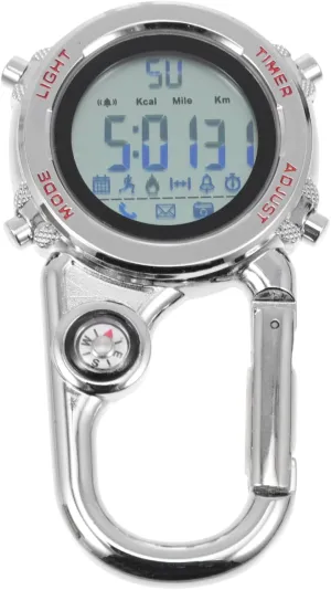 Multi Function Clip for culturally Outdoor Use for and Easy Checking The Go 1Pc Unisex Pocket Watch Climbing Watch with 