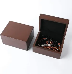 Necklaces, Bracelets, Earrings, Rings, and Watches ?C Jewelry Display tenant somewhat Box with Flannel Lining Solid Wood Jewelry Box Set ?C Portable Jewelry Storage Organizer for 