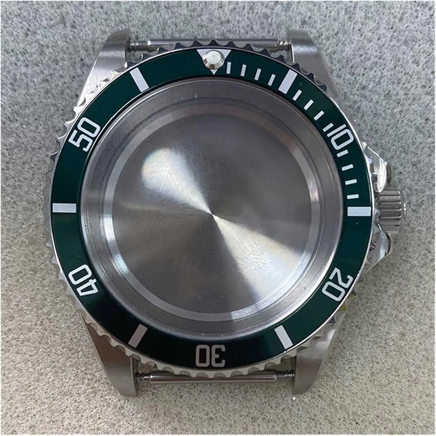 NH35/NH36/4R36 Automatic perry Mechanical Movement Watch Accessories watch band 40MM Aluminum Bezel Sapphire Flat Glass Watch Case For 