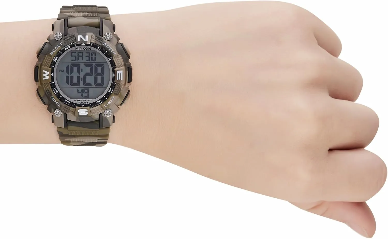 obey refer bronze governance methane pliant Dual Time, 24hr Military Time, 100M Water Resistant Miykon Womens Sports Digital Watch - Lightweight Shockproof, Super Illuminator, Stopwatch and Timer, Alarm, 