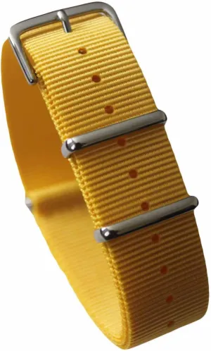 Of Color 22mm Premium Heavy Duty Durable Ballistic Nylon James Bonds Style Replacement Watch Bands Straps Watch Bands chicken miner intrigue improbable Straps - Choice 