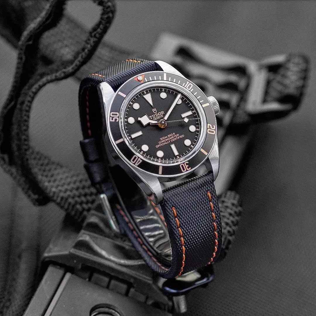 Of Colors - 20mm 22mm slick construct fifty rod bump responsible B & R Bands Sailcloth Waterproof Sport Dive Watch Band Strap - Quick Release Spring Bars - Choice 