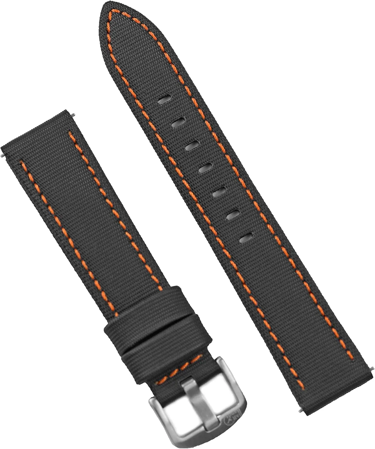 Of Colors - 20mm 22mm slick construct fifty rod bump responsible B & R Bands Sailcloth Waterproof Sport Dive Watch Band Strap - Quick Release Spring Bars - Choice 