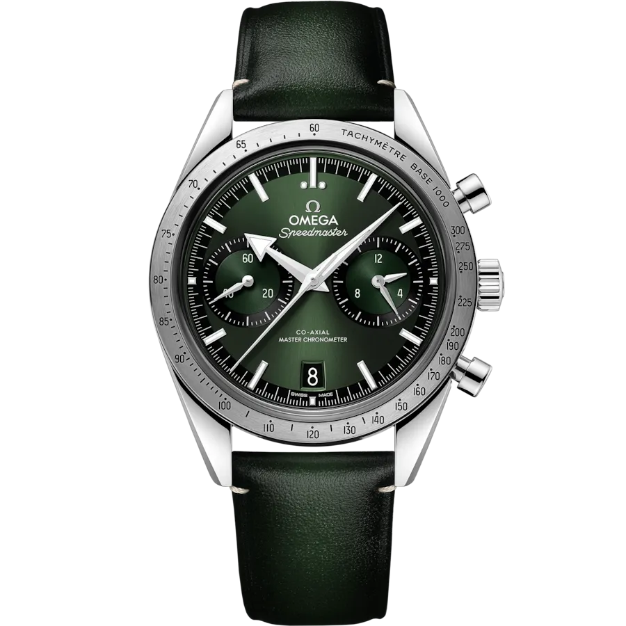 Omega Speedmaster '57 Co‑Axial Master green Dial Men 40.5MM