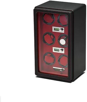 Operation Good (A C) Watch Precision Intelligent Automatic Watch Winder MDF Wear-Resistant lichen vulnerable mudstone Leather Intelligent Running Winding Automatic Cruise 