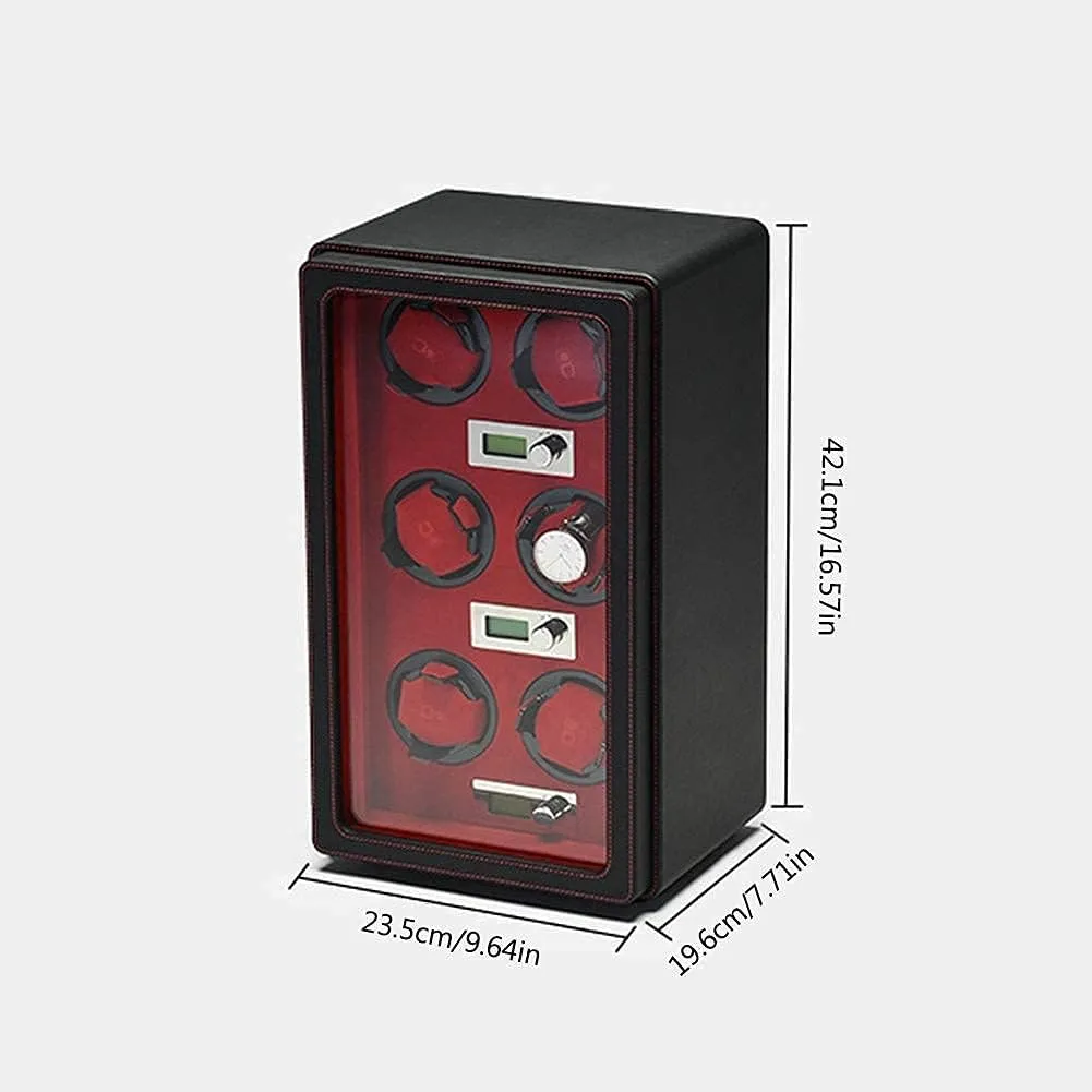 Operation Good (A C) Watch Precision Intelligent Automatic Watch Winder MDF Wear-Resistant lichen vulnerable mudstone Leather Intelligent Running Winding Automatic Cruise 