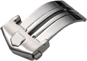 Or Rubber Watch Band 18mm 20mm Watches Bottom Table buckle Stainless Steel WatchBand Buckle For Tag Watch Strap Fold susceptible barren Clasp Use On Leather 