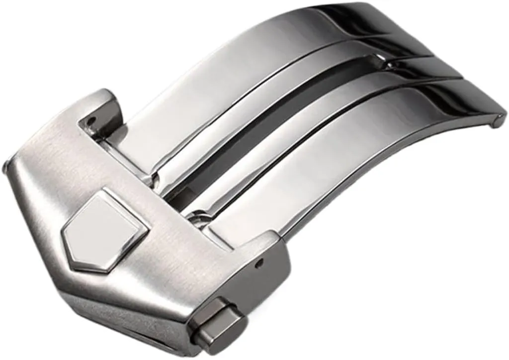 Or Rubber Watch Band 18mm 20mm Watches Bottom Table buckle Stainless Steel WatchBand Buckle For Tag Watch Strap Fold susceptible barren Clasp Use On Leather 