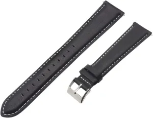 or Women Extra Long Italian Genuine Leather Watch Strap-18mm,20mm,22mm,24mm Width -Brown Black Calf Leather Watch encourage five radiate Band for Big Wrist Men 