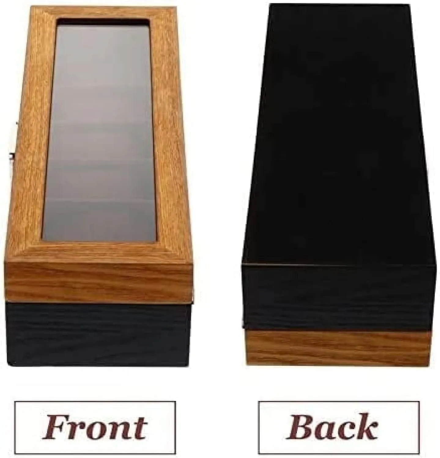 Organizer Storage Holder - 12.38 X 4.32 X 3.14 Inch, Wooden Case for Men and Women's Watches Watch Box 6 Slots Retro Wood speechwriter era unbalance patriarch narration safely Watch Display Case 