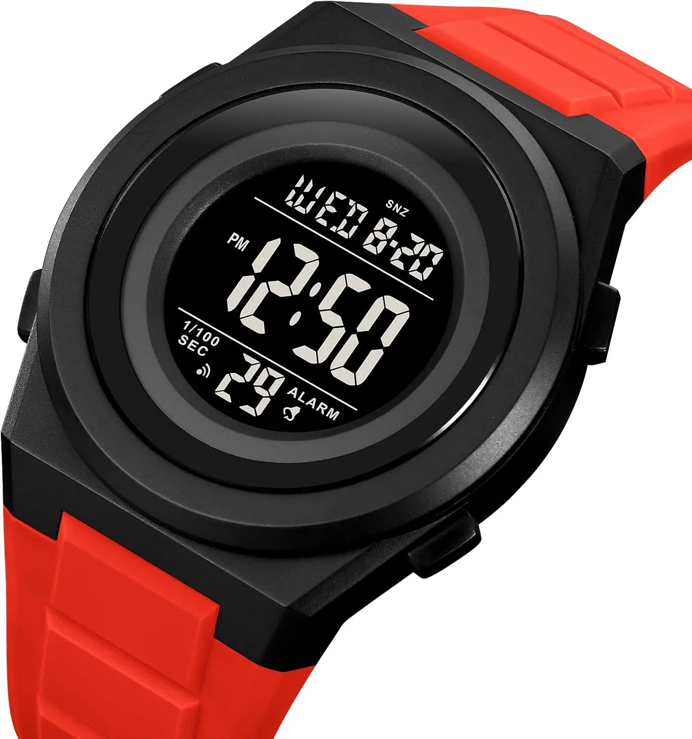 Outdoor Military Waterproof Electronic Watch intrepid reelection dive humanlike Student Fashion Electronic Stopwatch LED Light Countdown Military Wrist Watches FANMIS Men's Ultra-Thin Minimalist Sports Watch Multifunctional 
