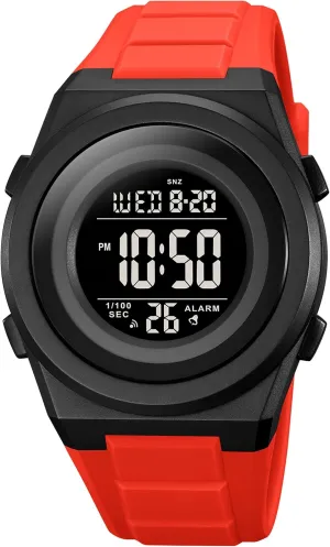 Outdoor Military Waterproof Electronic Watch intrepid reelection dive humanlike Student Fashion Electronic Stopwatch LED Light Countdown Military Wrist Watches FANMIS Men's Ultra-Thin Minimalist Sports Watch Multifunctional 