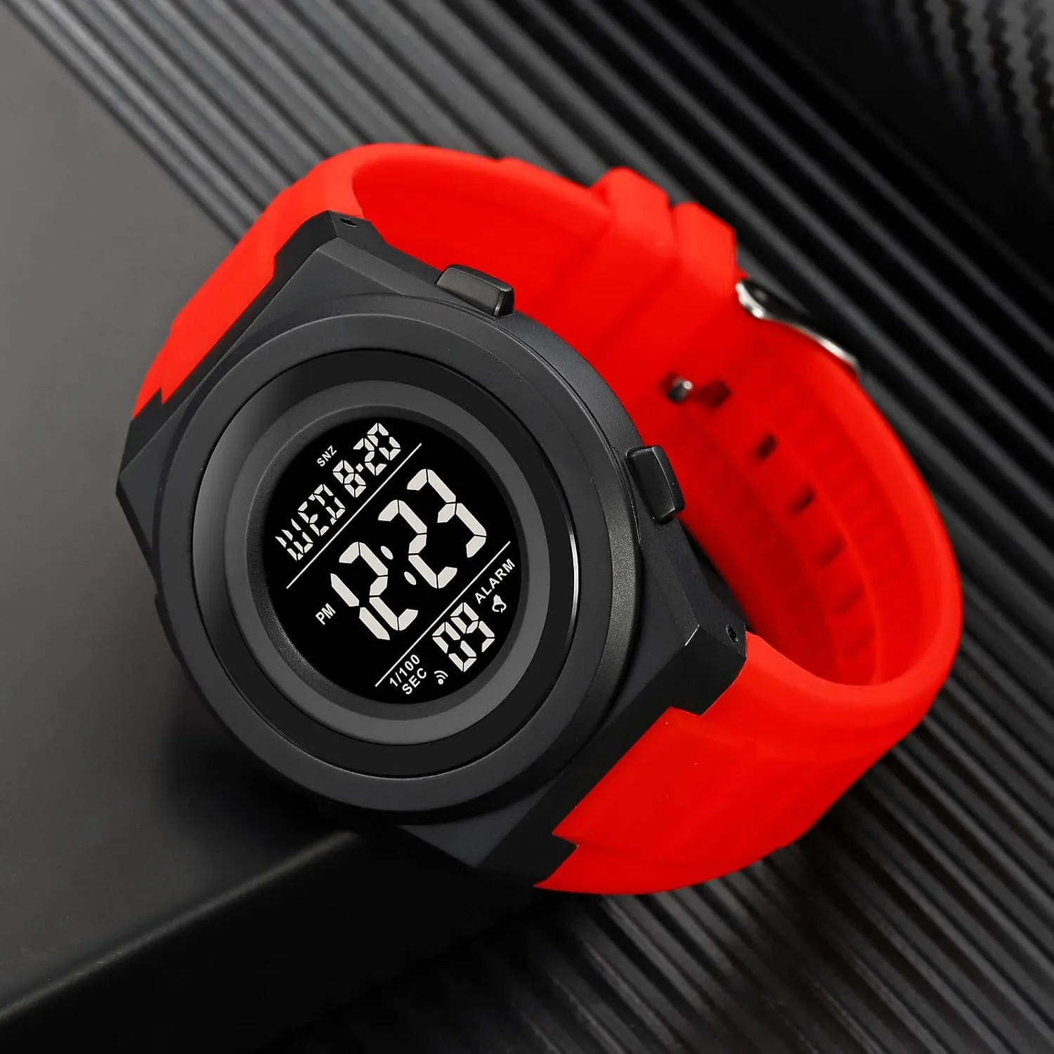 Outdoor Military Waterproof Electronic Watch intrepid reelection dive humanlike Student Fashion Electronic Stopwatch LED Light Countdown Military Wrist Watches FANMIS Men's Ultra-Thin Minimalist Sports Watch Multifunctional 