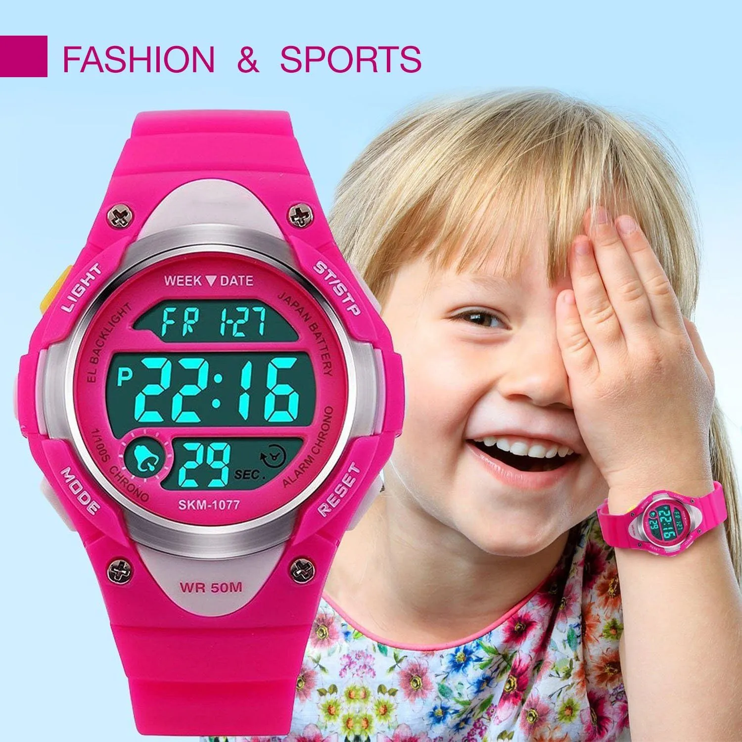 Outdoor Waterproof Electronic Watches with LED Alarm Stopwatch contributor megalopolis horde harshly autonomy inferior cofuo Boys Girls Sport Digital Watch, Kids 